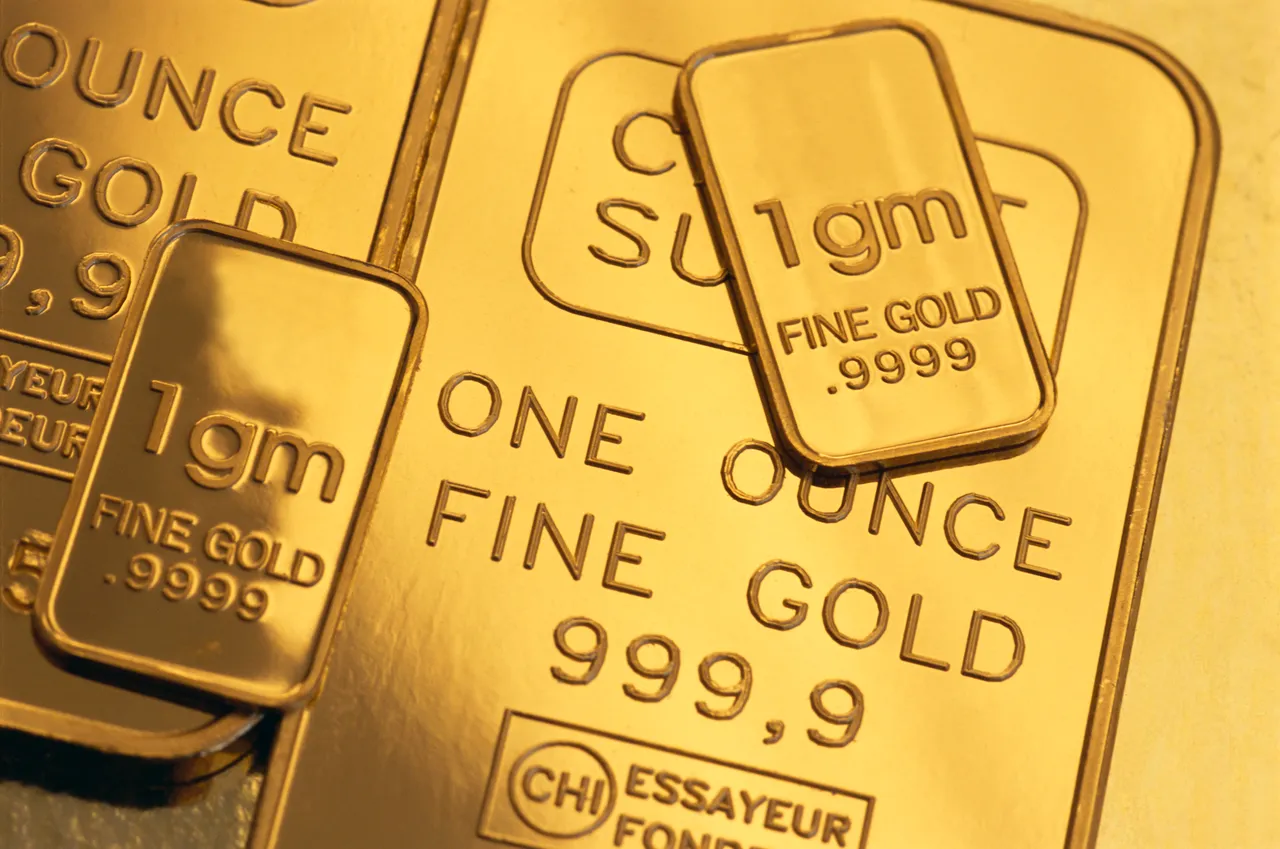 Lingots d'or fin .9999 d'une once et d'un gramme, métal précieux acheté comptant