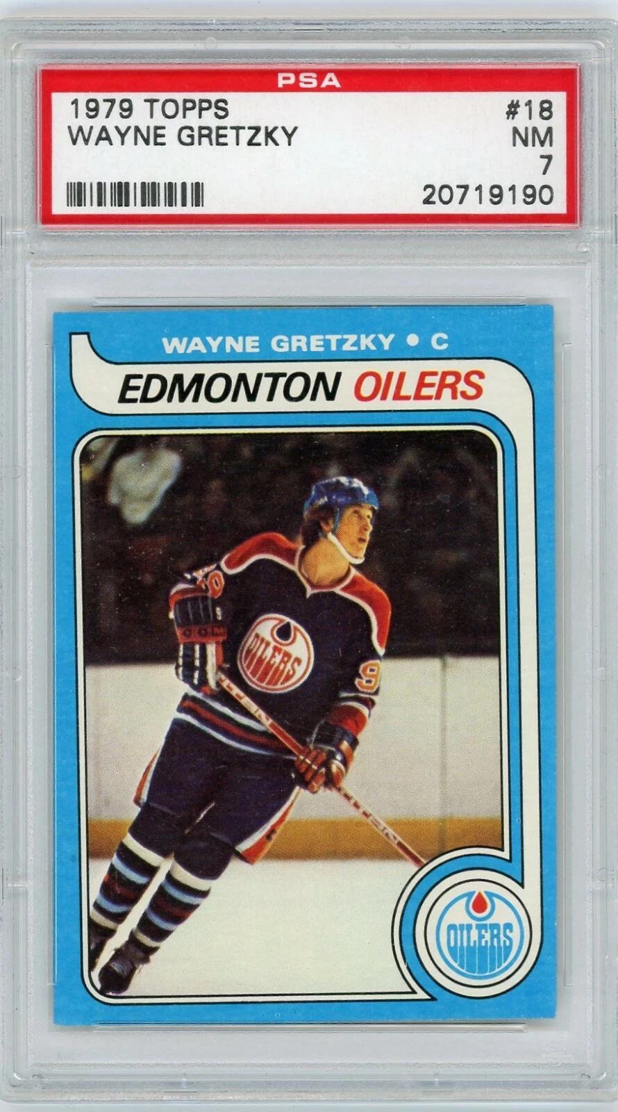 Carte de hockey Wayne Gretzky 1979 Topps gradée PSA 7, carte de sport de collection