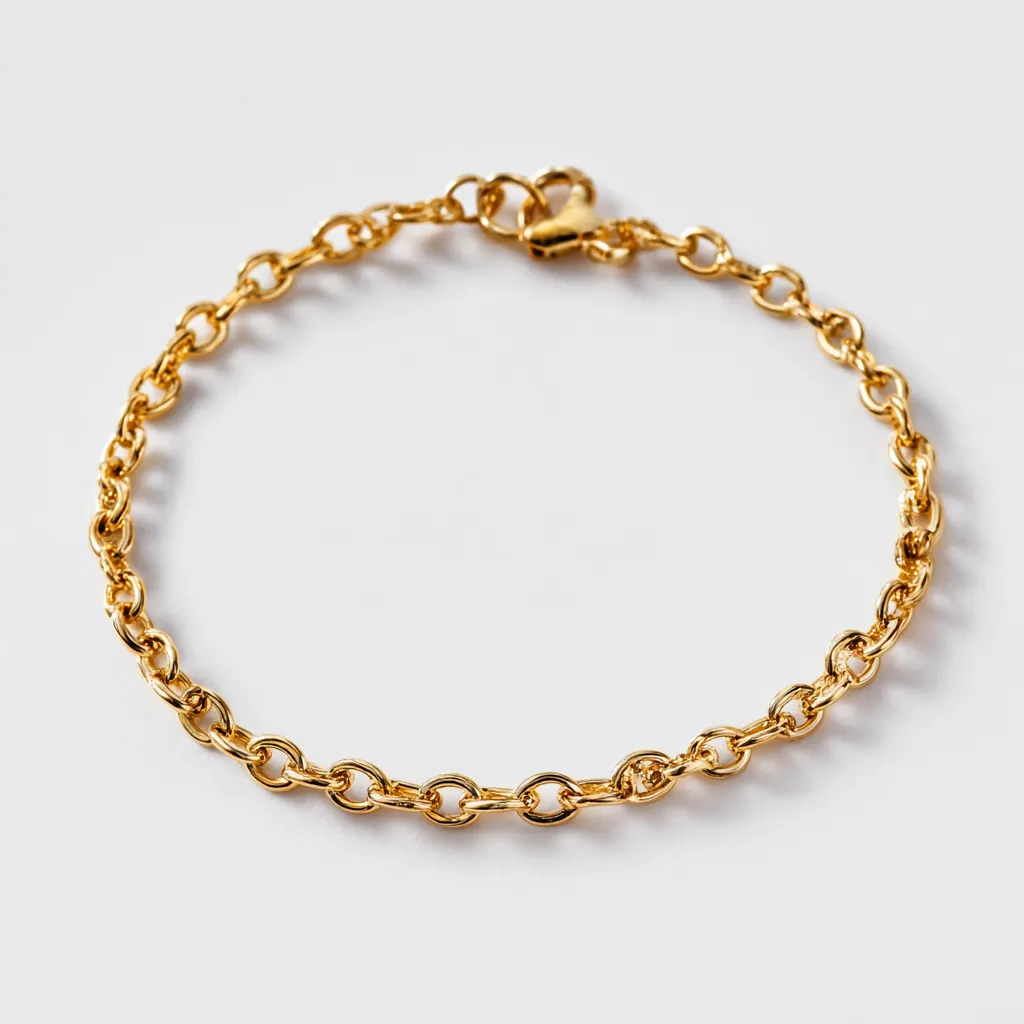 Bracelet à maille forçat en or jaune, bijou en or pour achat d'or comptant