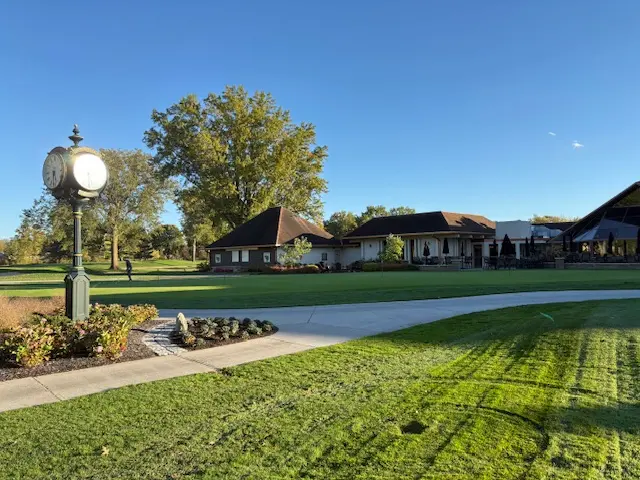 Entrance sign for Valley of the Eagles Golf Club in Elyria, Ohio, marking the site of the renovated Nicklaus Design public golf course