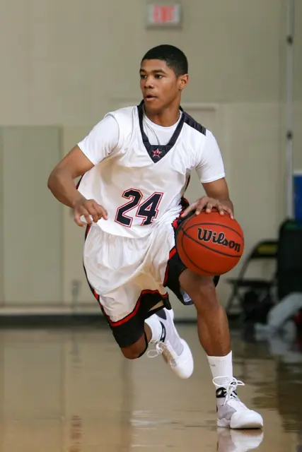 Maria Phal prepares to swing away