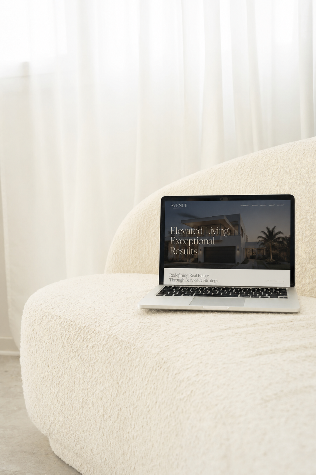 Real Estate Client Website Design and Development portfolio example