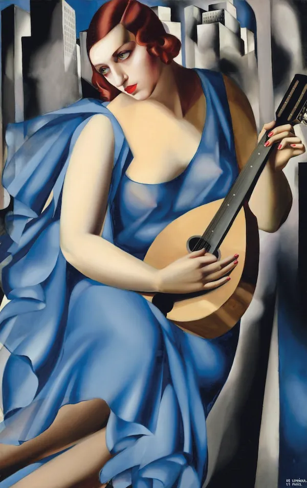 Tamara de Lempicka, life on the fringe, Emma Thibodeaux-Thompson, retrospective San Francisco de Young Museum, biography art deco, la musicienne, christie's tamara estate