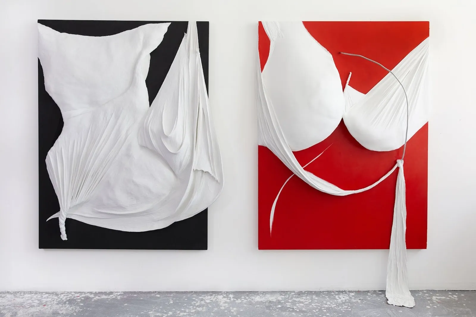 Chellis Baird studio, Christina Elia, textile artist red epilogue SLAG&RX Gallery, motherhood, domestic craft, NYC Culture Club, epilogue