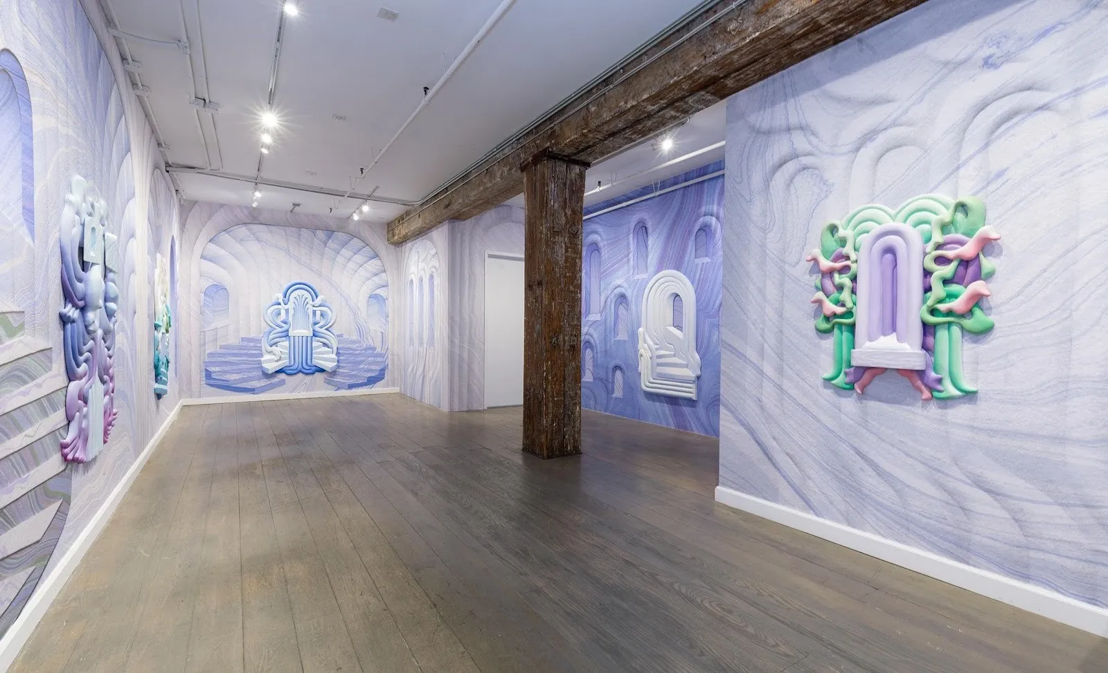 Lauren Clay, Love Feast, Picture Theory, Xuezhu Jenny Wang interview architecture installation artist spirituality otherworldly sculpture internal, agape love installation view