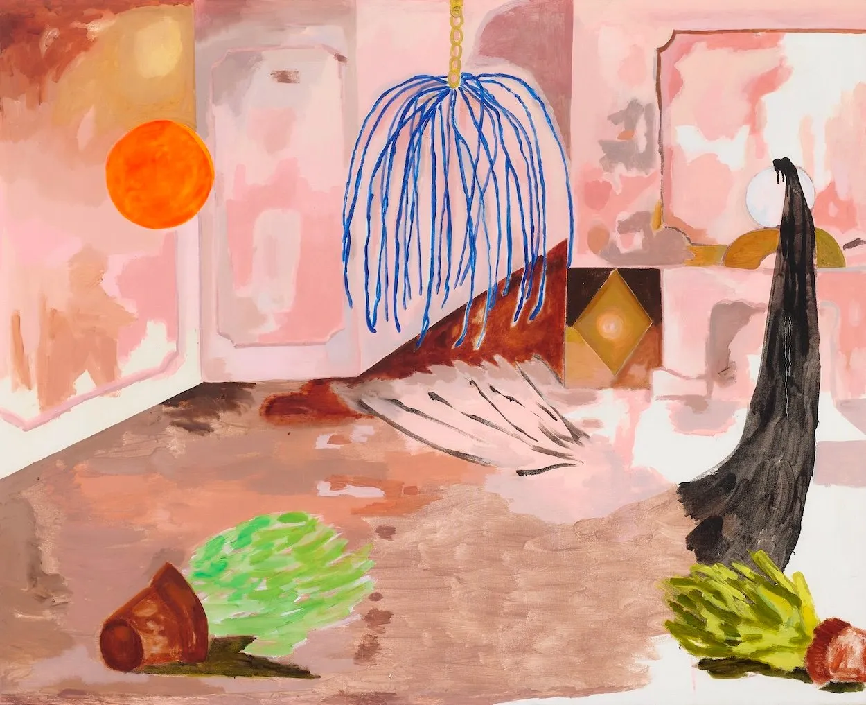 Alejandra Seeber: Interior with Landscapes, Americas Society, ASCOA, solo exhibition, La bourgeoisie, argentine painter, interview Mariado Perez