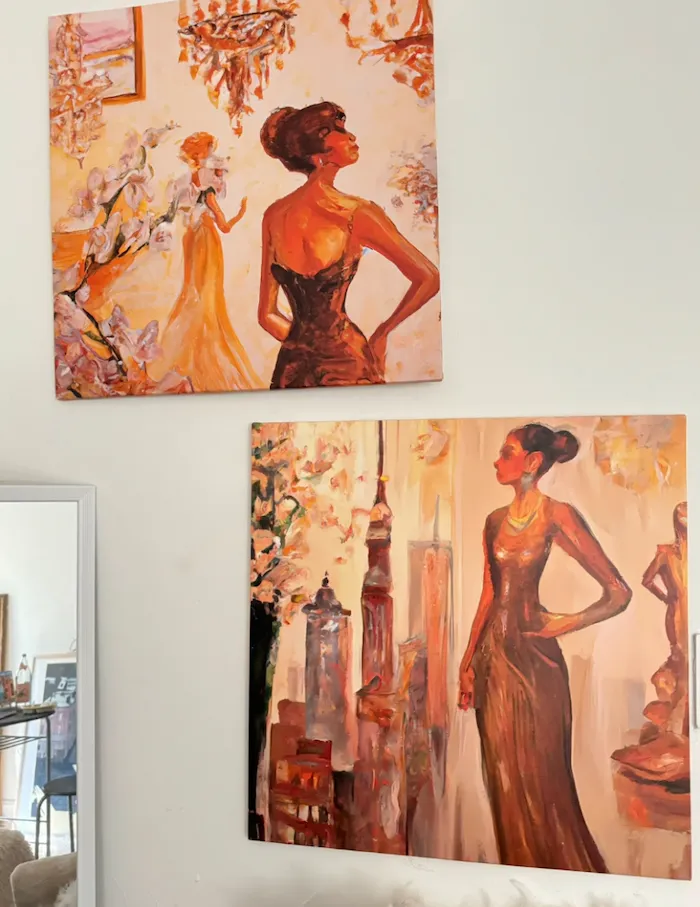 Atreya Mathur New York immigration art lawyer in AI and art law. There are many legal and ethical considerations around AI-generated art, but the topic is fascinating to explore. The images above are generated with DALLE-2 and printed on canvas.