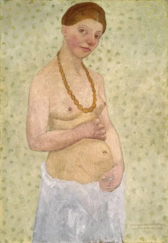 Paula Modersohn-Becker: Ich bin Ich / I Am Me at Neue Galerie New York, review by Colette Bernheim, feminist painter and motherhood. self-portrait on her sixth wedding day