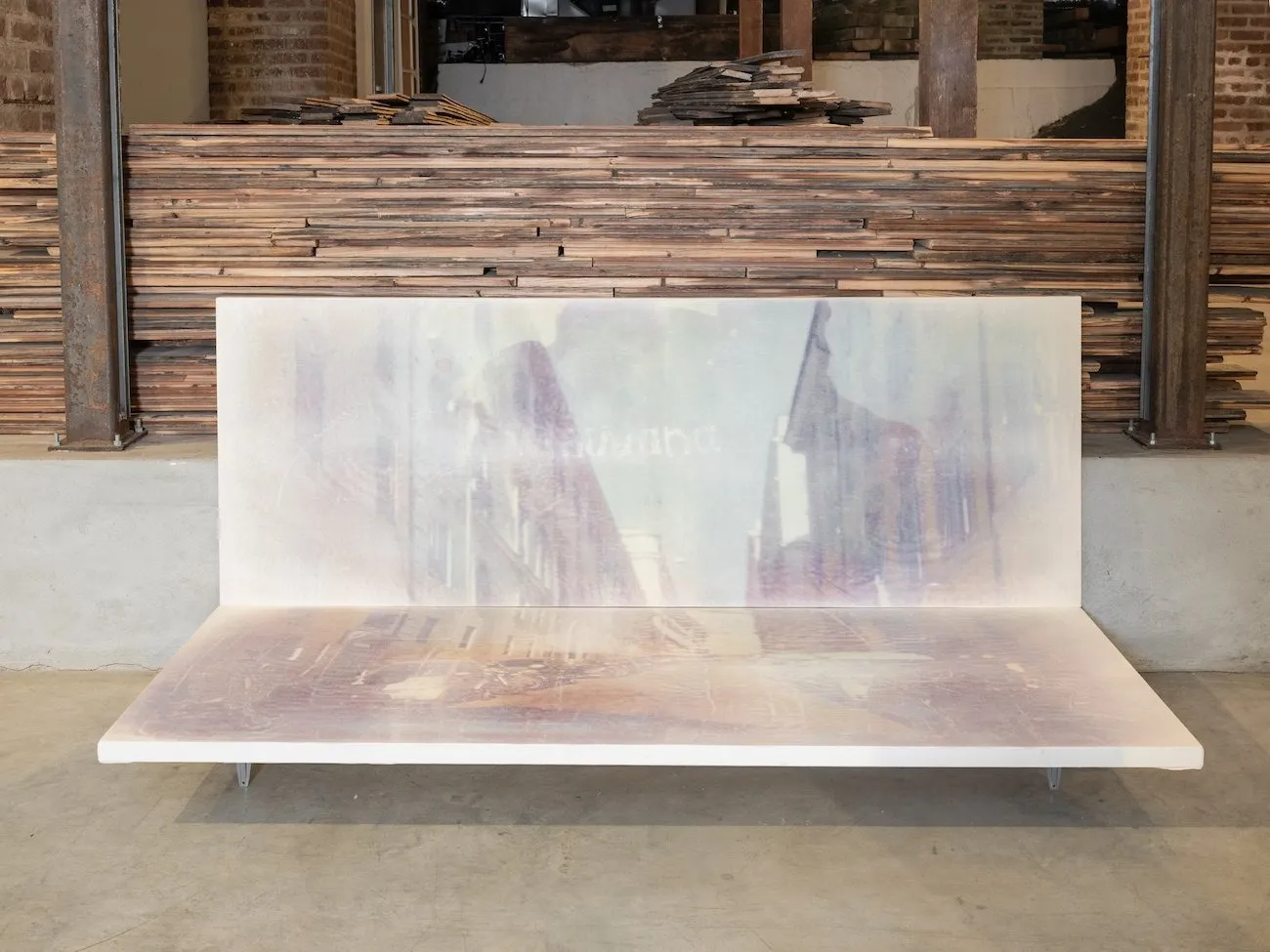 Nicolas Tovar, Rome (emerging series), Cinema Supply, Chelsea, Lost and Found exhibition, curated by Aishan Zhang, exhibition review by Katia Vanlandingham, silk screen prints collage artist