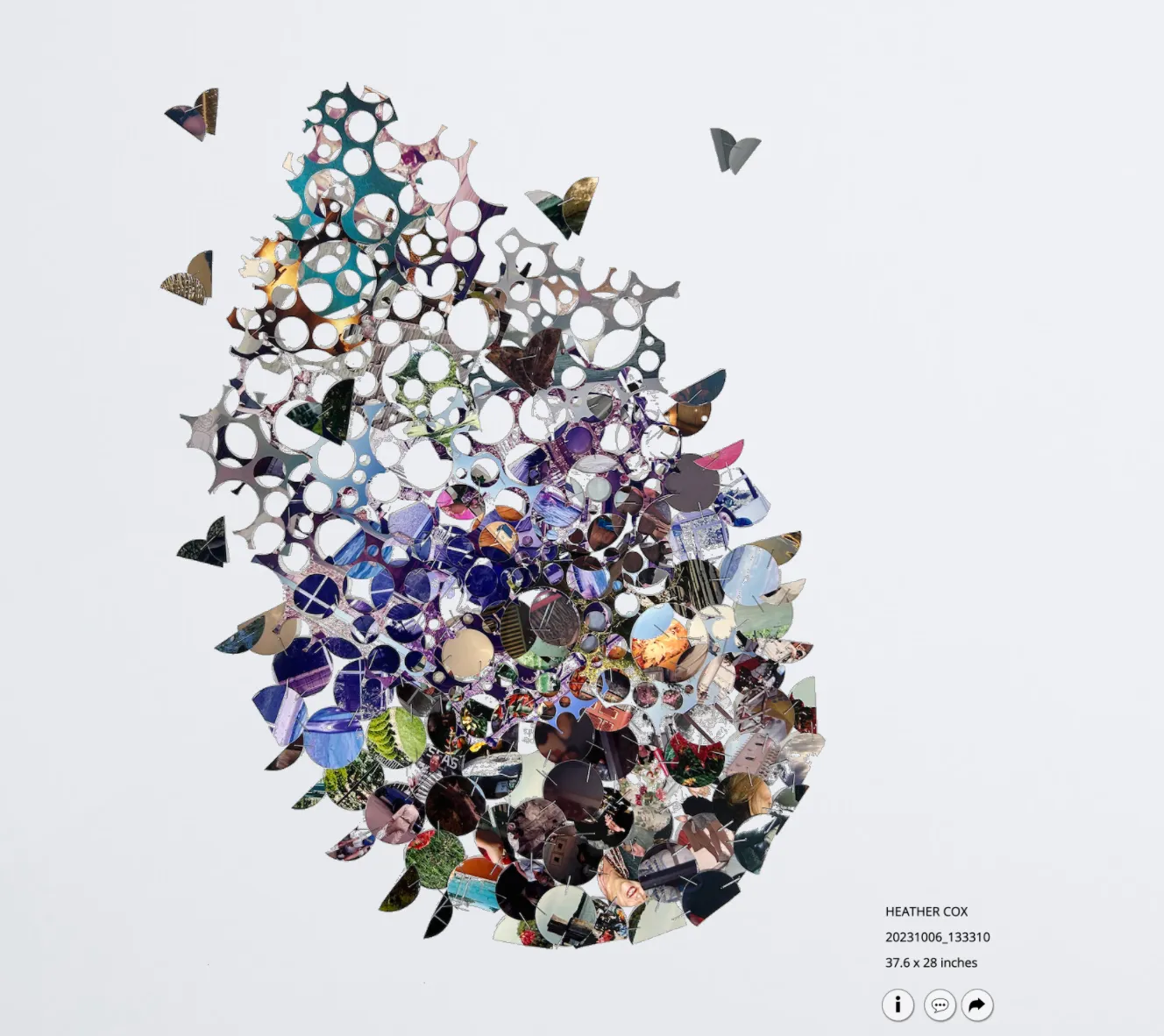 Heather Cox, Float, photograph sculpture at Elza Kayal Gallery