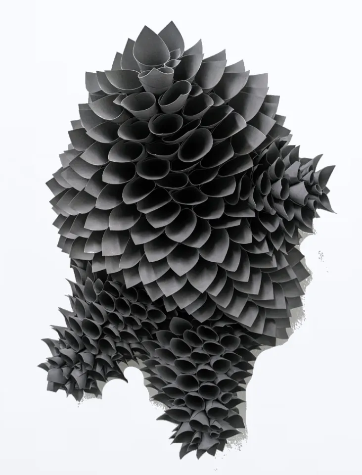 Samuelle Green paper cuts at Elza Kayal Gallery