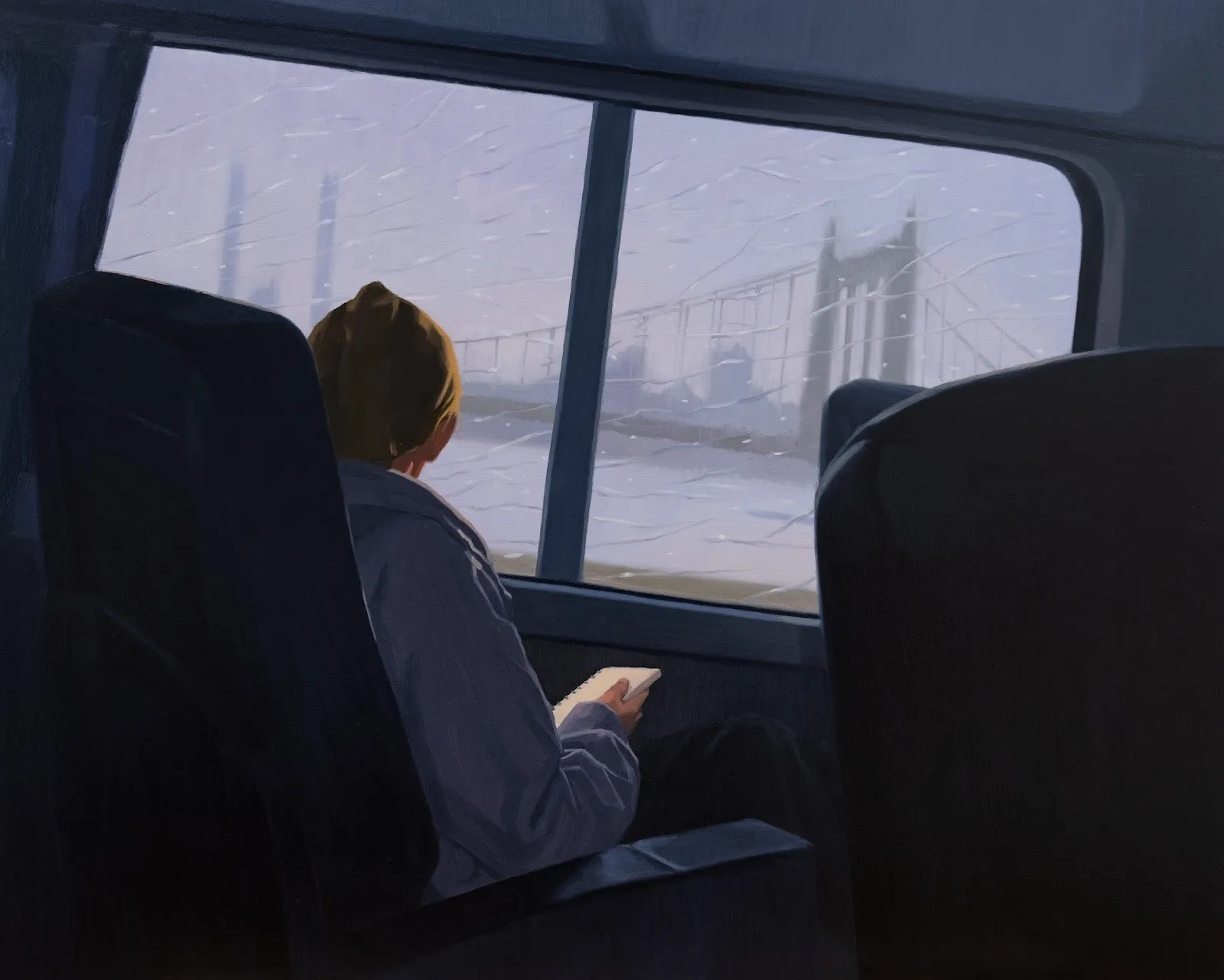 Yuri Yuan, Sketchbook, painter speaks about immigration and artist visa. Silver Art Projects residency.