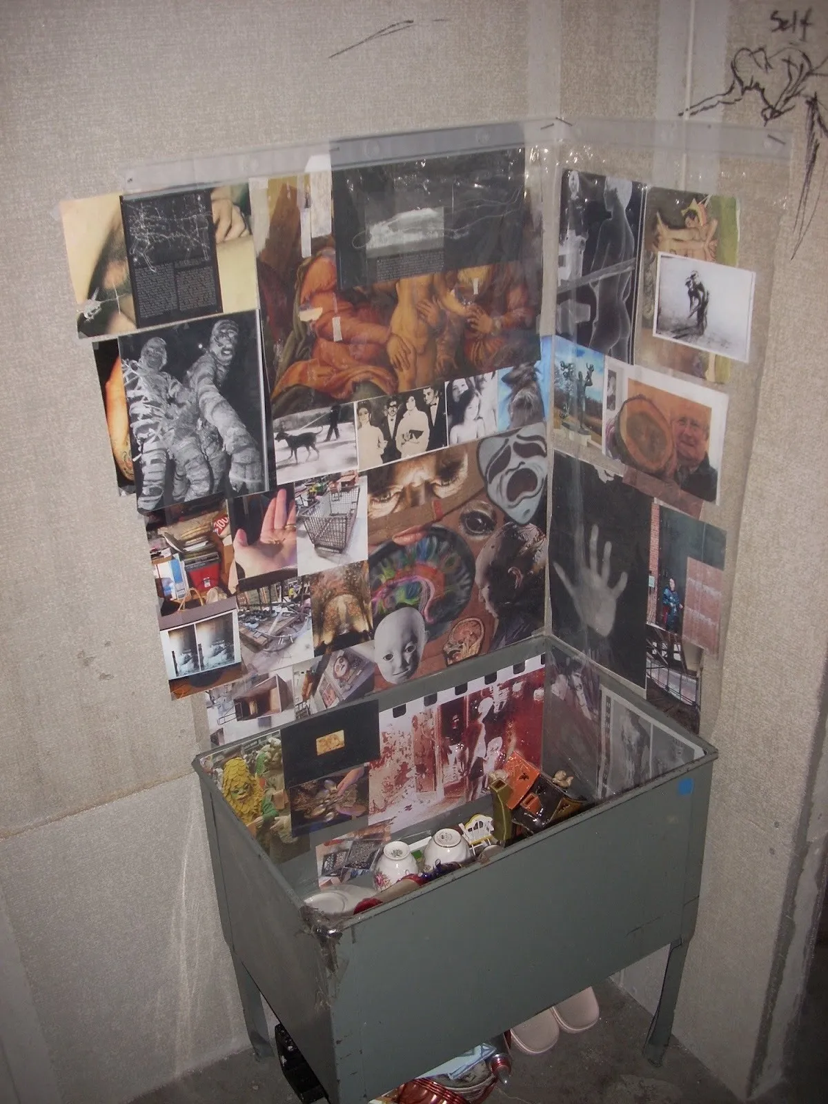 Tolia Astakhishvili and James Richards. I Remember (Depth of Flattened Cruelty), SculptureCenter Jacksun Bein between father and mother.