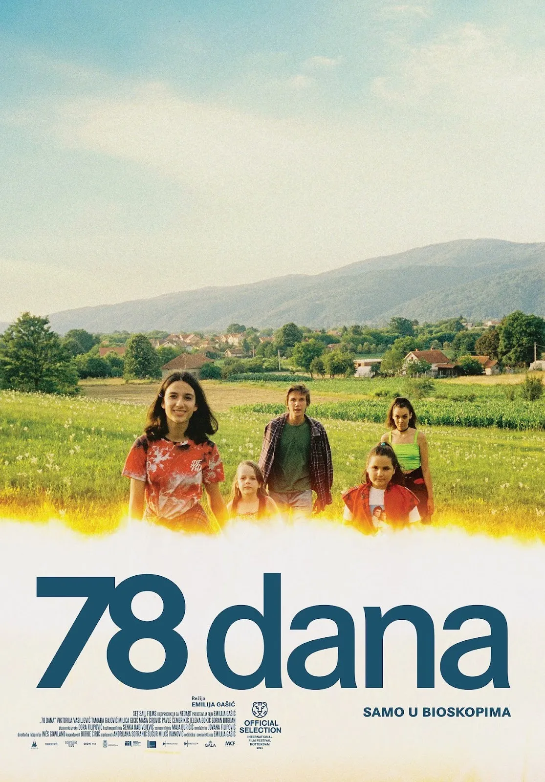 Serbian Documentary Film, Latin-alphabet poster for Emilija Gašić’s 78 Days (2024).