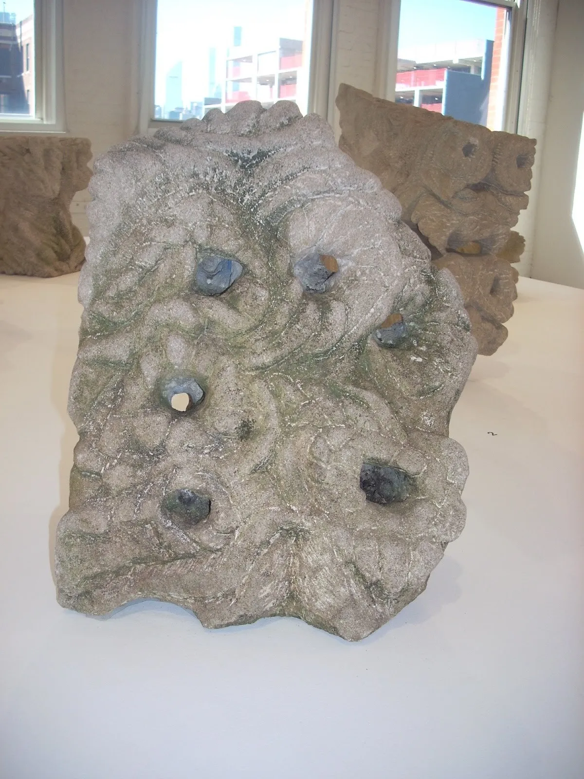 Organic stone sculpture Jerry the Marble Faun, Currents MoMA PS1.