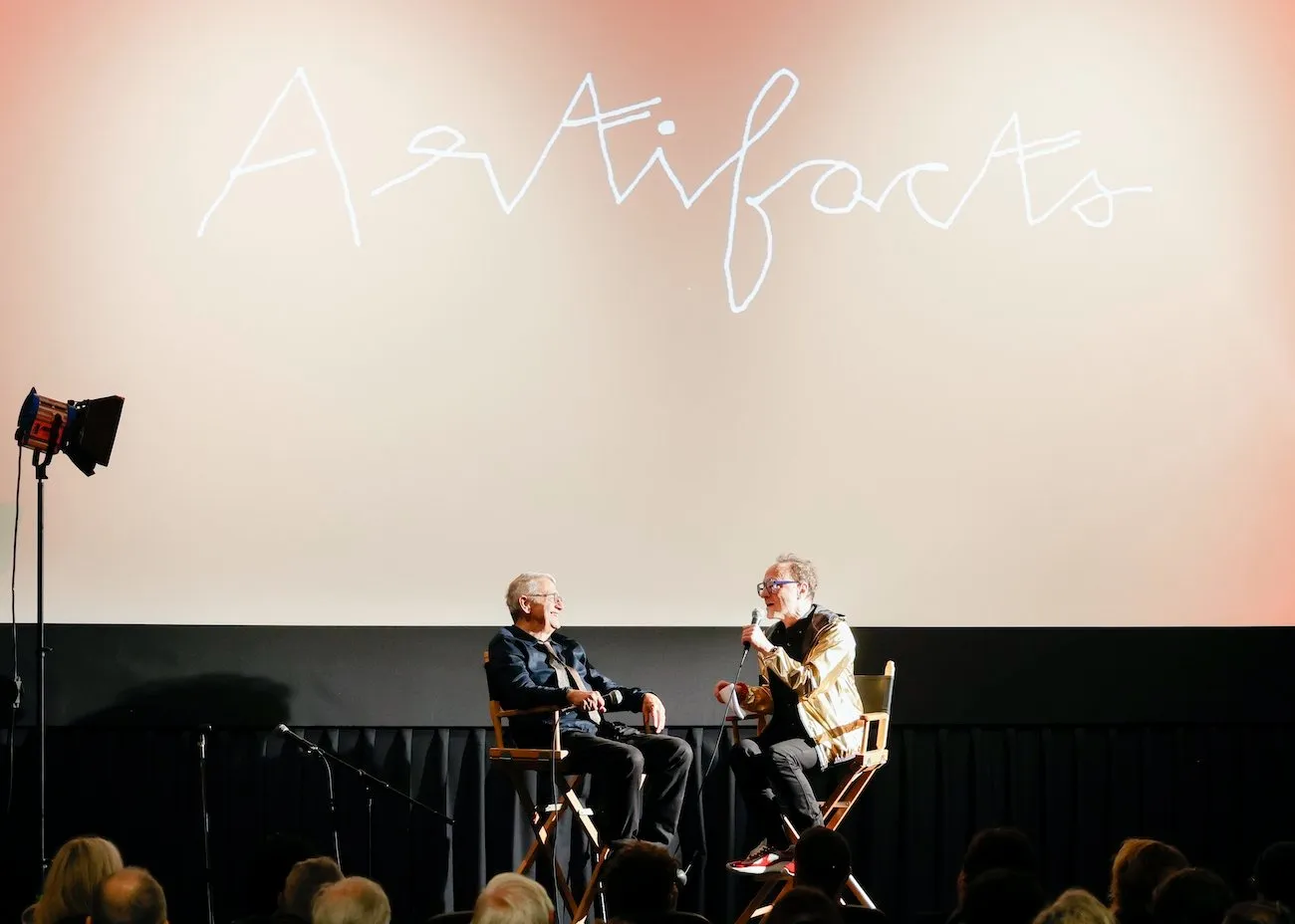 Writer and historian Stephen Watson speaks at the launch event for documentary project artifacts, video interview series preserving underground culture, non-profit, interview with Colleen Rodgers.