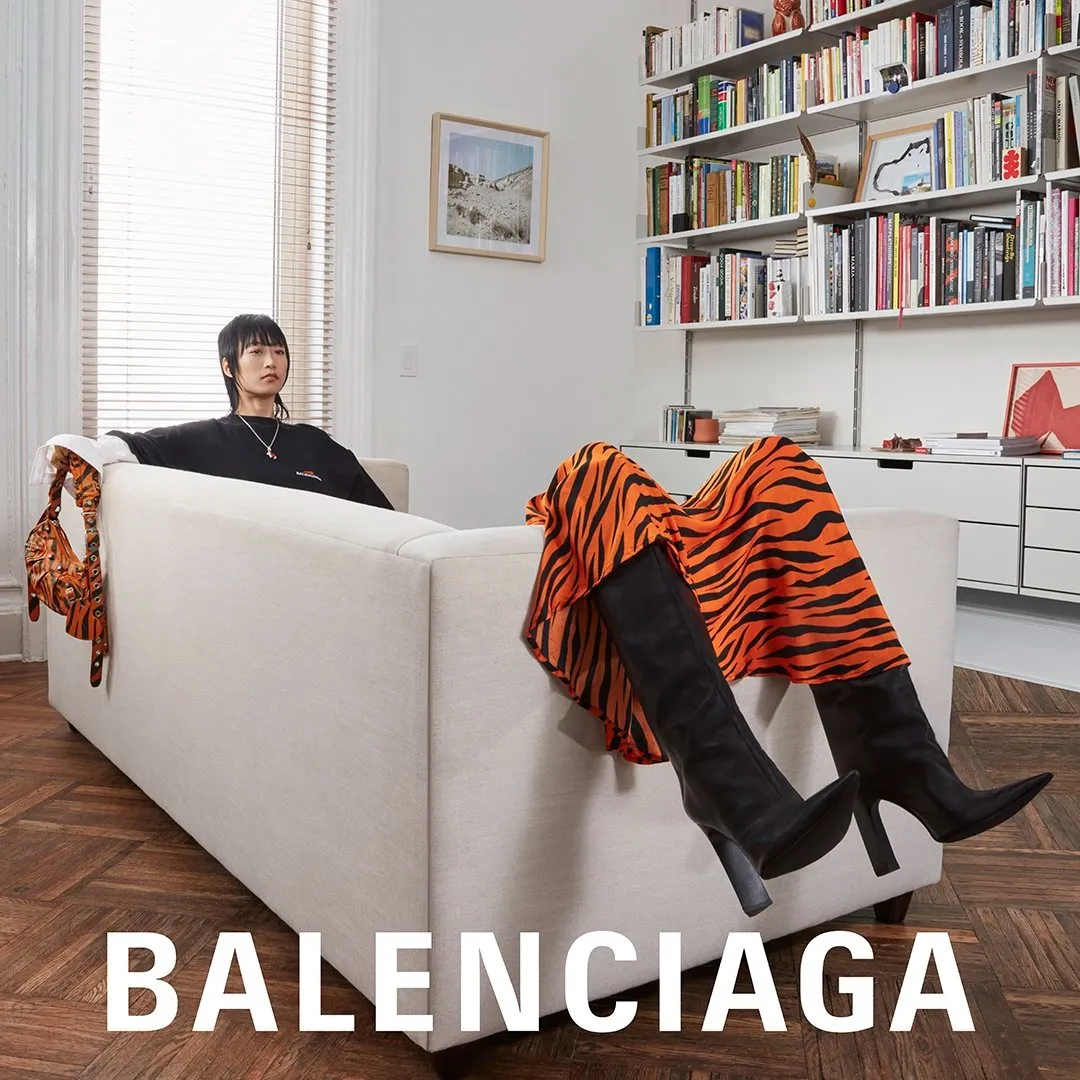 Leah Ying Lin in the global campaign for Balenciaga 2022, Year of the Tiger, Director, Pablo Rochat, Photographer, Chris Maggio, interview with impulse magazine, jenny wang.