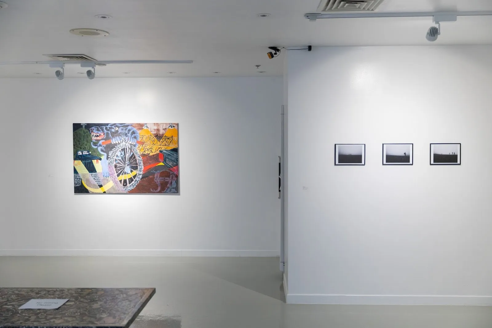 Installation view of From Breath to the Dirt. Courtesy of 1215 Gallery.