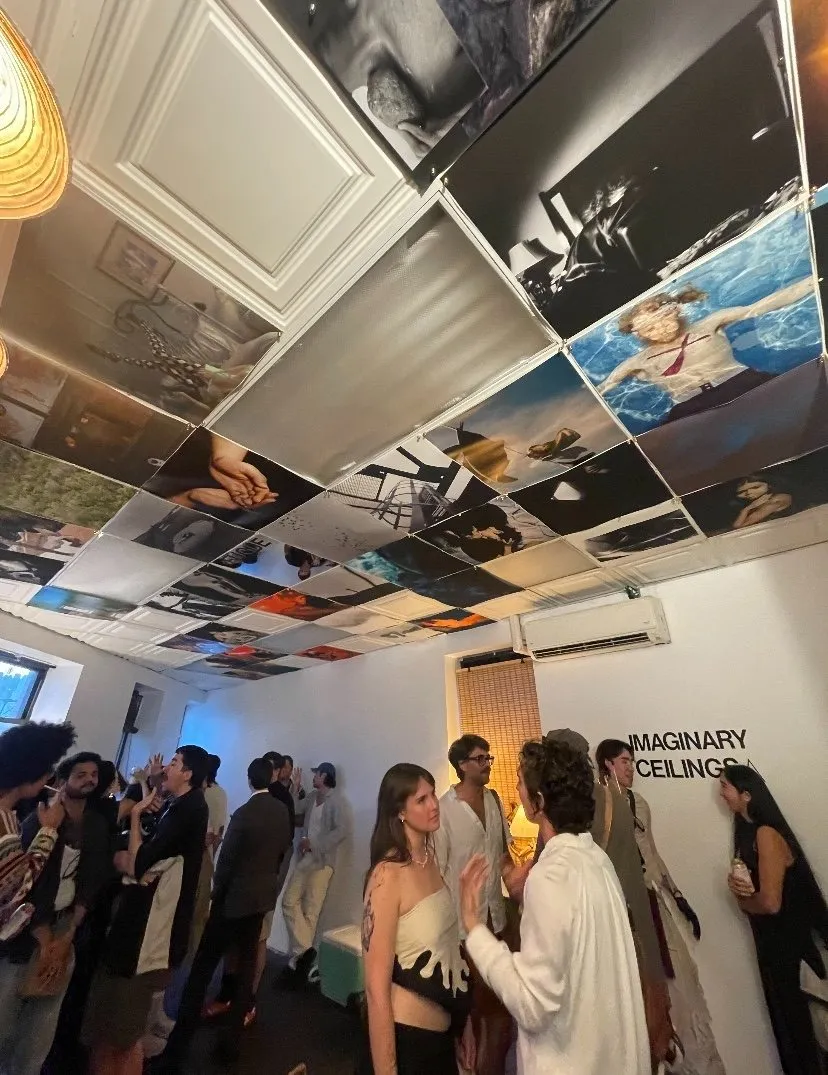 Image during the June 12 opening of Imaginary Ceilings at 141 Canal Street.