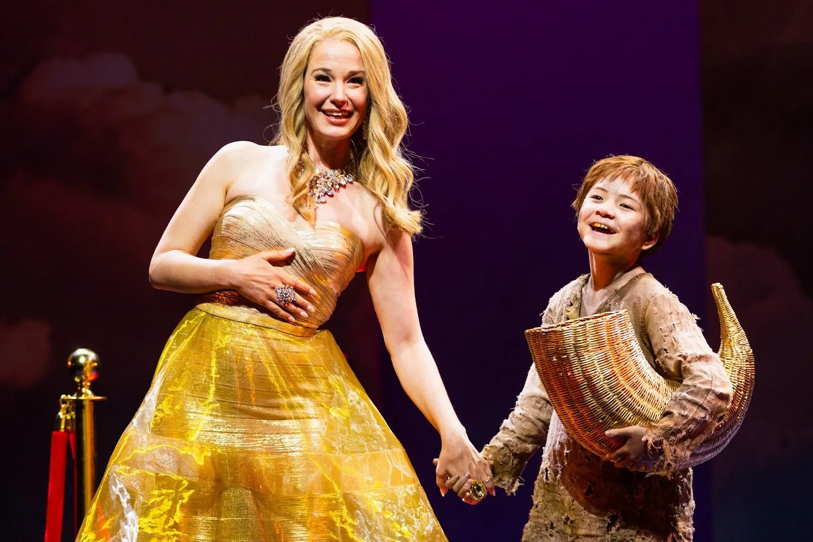 Sierra Boggess as ####-###, Aerina Park DeBoer as Pot-Bellied Child. Photo by Travis Emery Hackett.