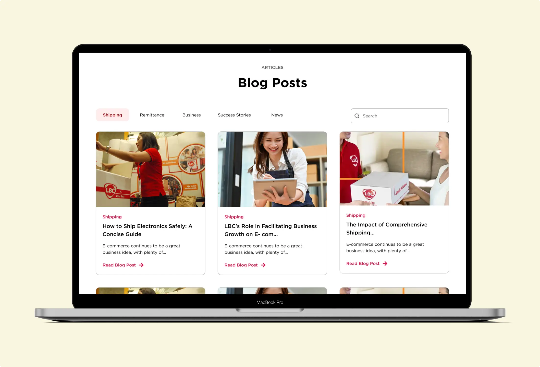 Desktop and mobile designs are side by side