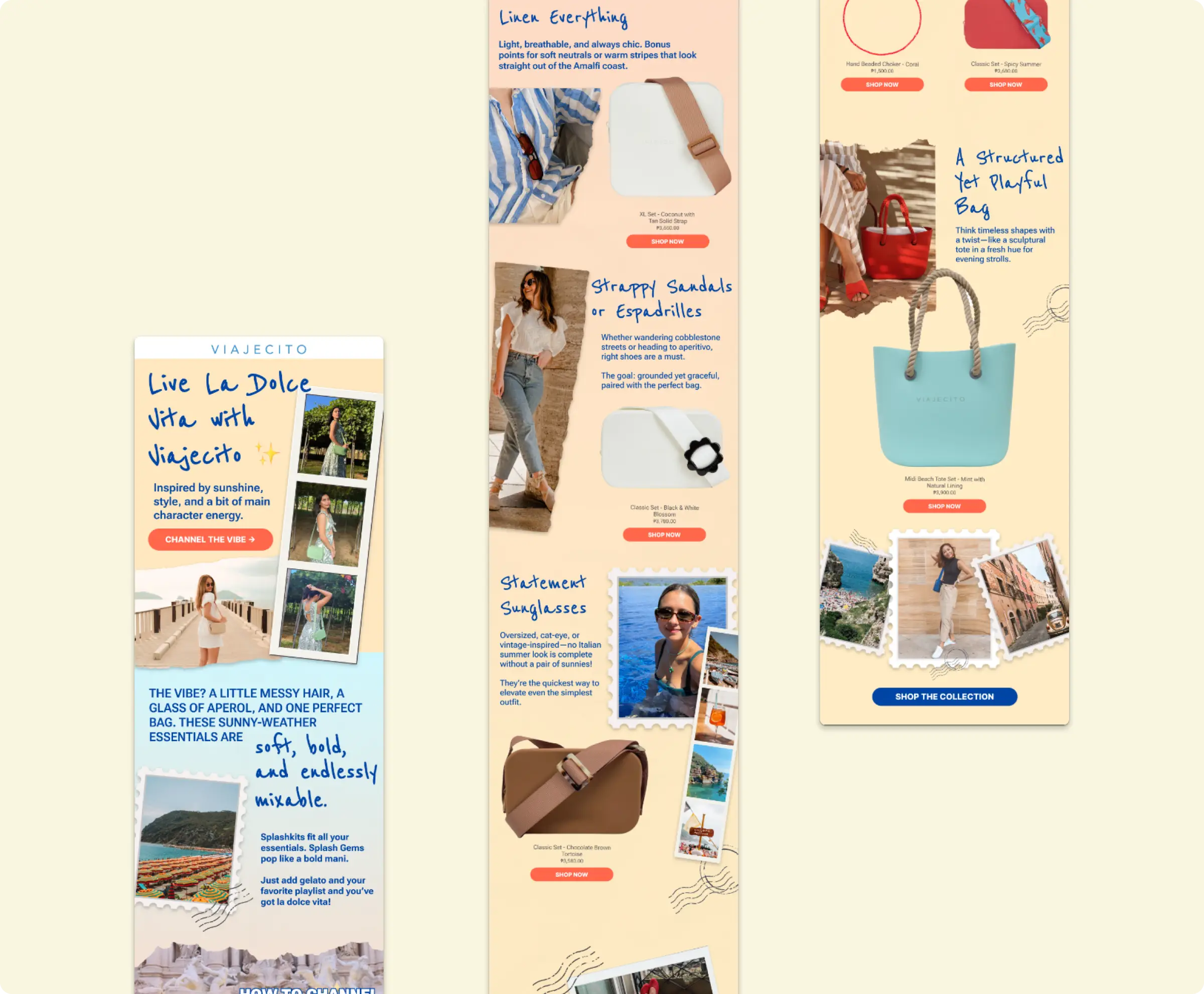 Desktop and mobile designs are side by side