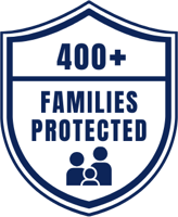 400+ Families Protected Badge