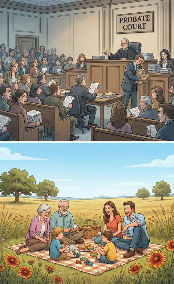 Probate Court vs. Family Picnic