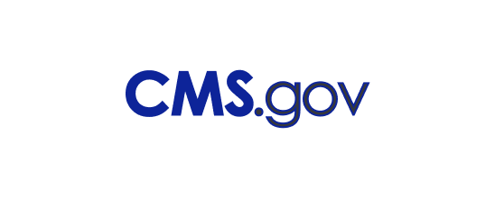CMS.gov logo with CMS in bold blue letters and .gov in regular font.