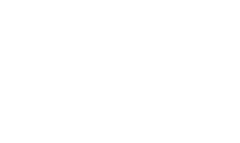 White arrow pointing left with two curved tails on a black background.