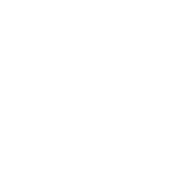 White line icon of a hair dryer on black background.