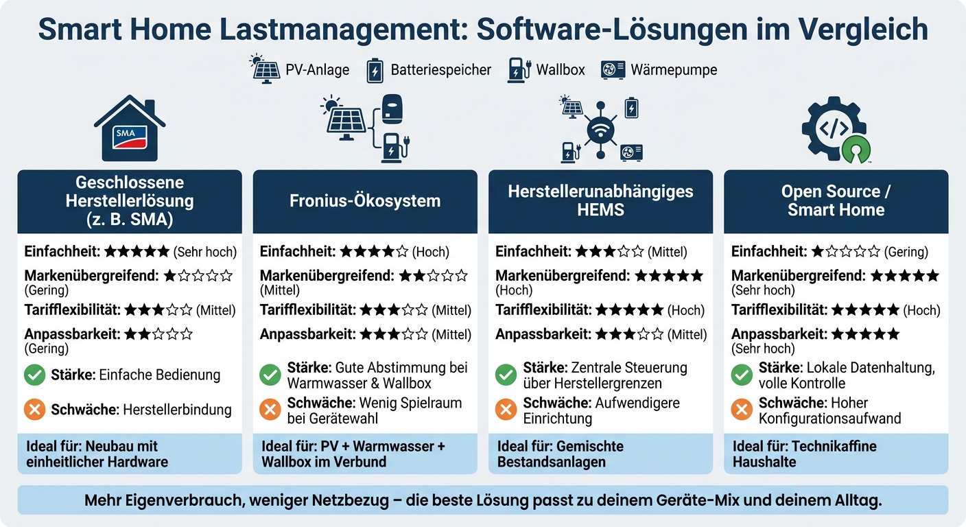 Smart Home Lastmanagement: HEMS & Software im Vergleich