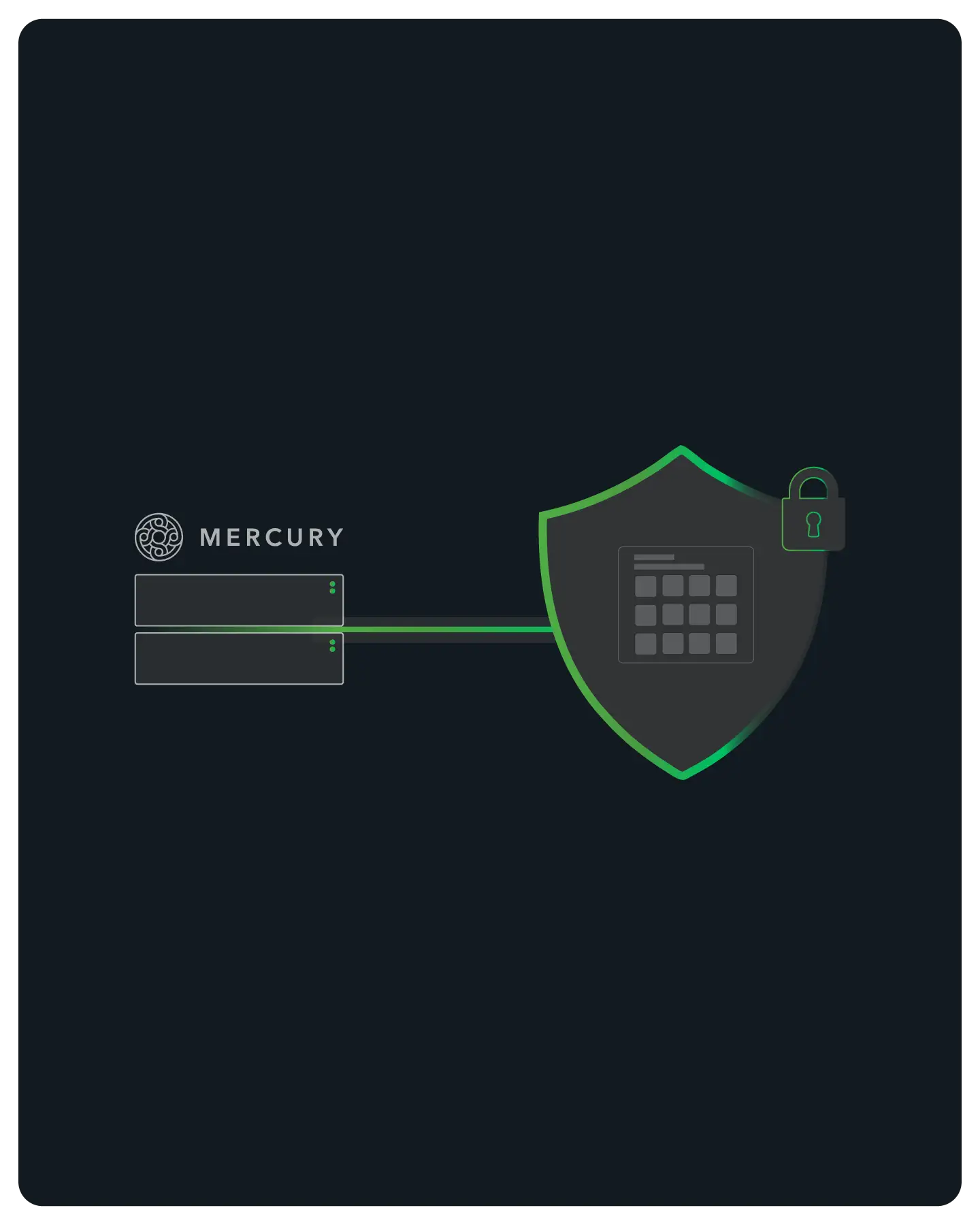 Diagram showing Lovable cloud connected to servers protected by a shield with a lock symbol representing security.