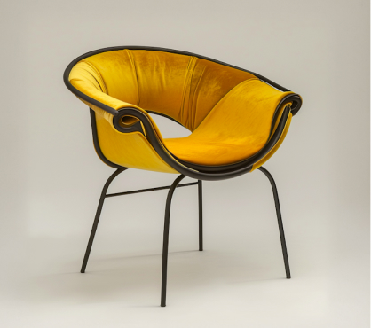 Modern Mustard Yellow Chair