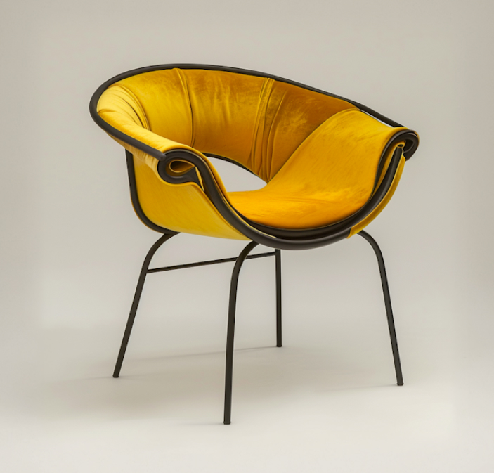 Modern Mustard Yellow Chair