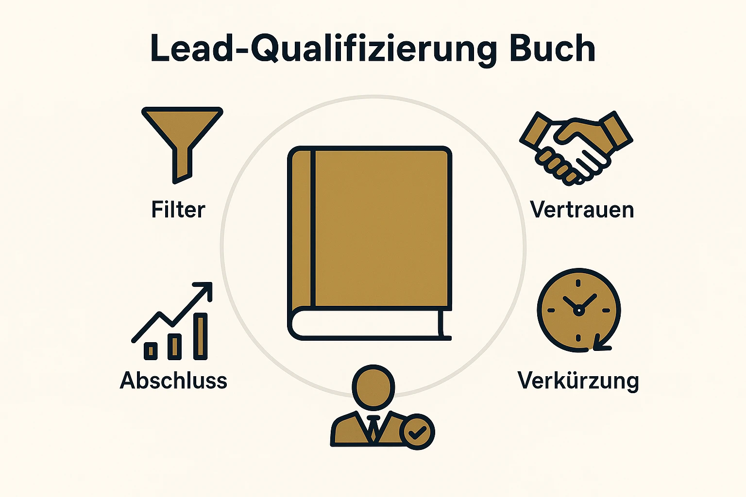 Infografik zur Lead-Qualifizierung durch ein Expertenbuch