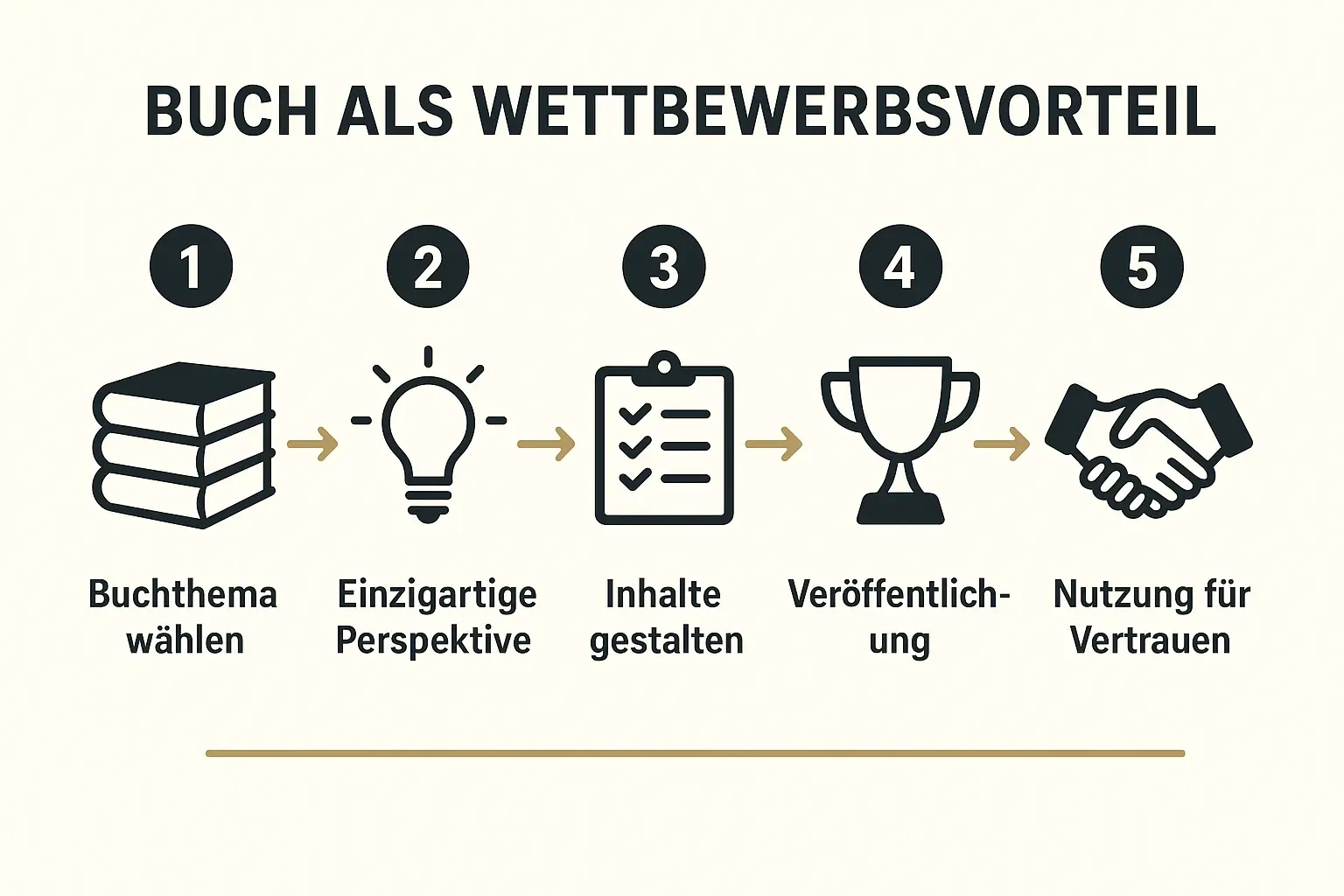 Strategischer Prozess vom Buchkonzept zur Vertrauensbildung