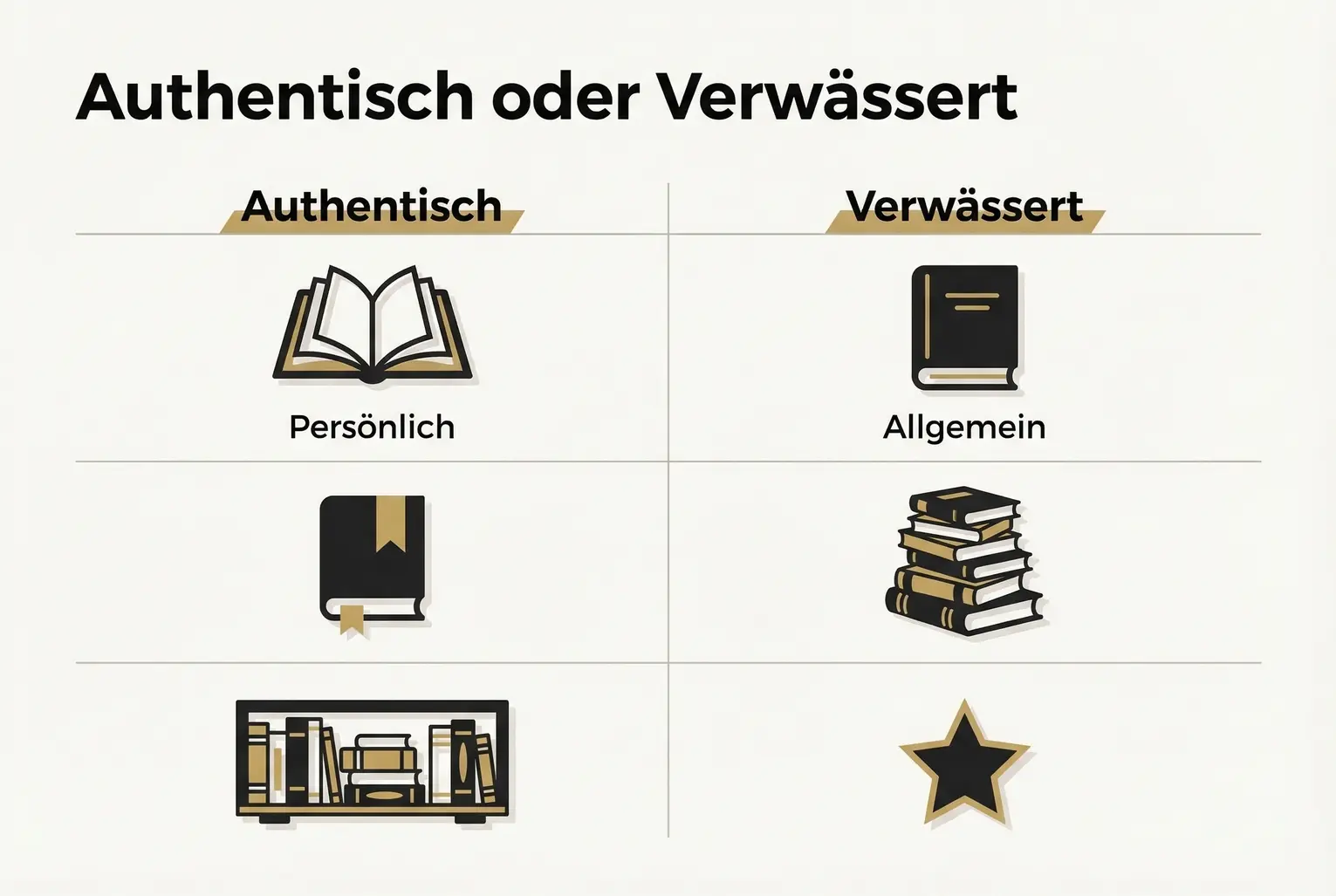 Vergleich: Konkrete Indikatoren, wie echte Stimme aussieht und welche Merkmale auf Verwässerung hinweisen — praktisch zum Erkennen und Verteidigen der eigenen Stimme.