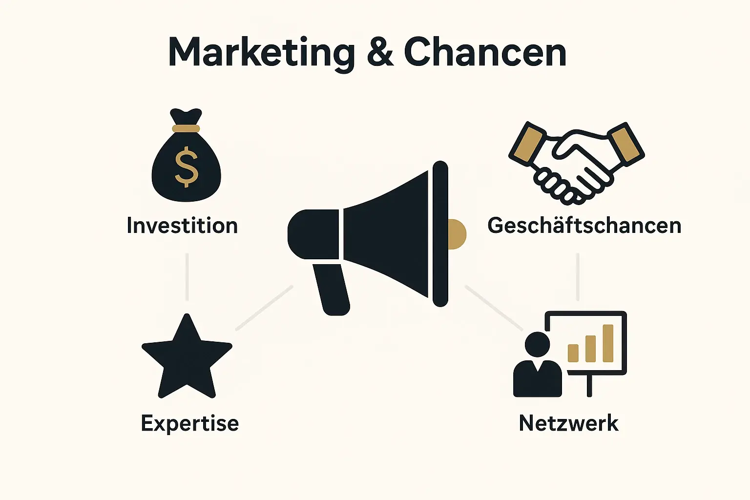 Das Bild zeigt den Mehrwert von Marketingausgaben durch eröffnete Business-Chancen und gesteigerte Expertise für Bestsellerautoren.