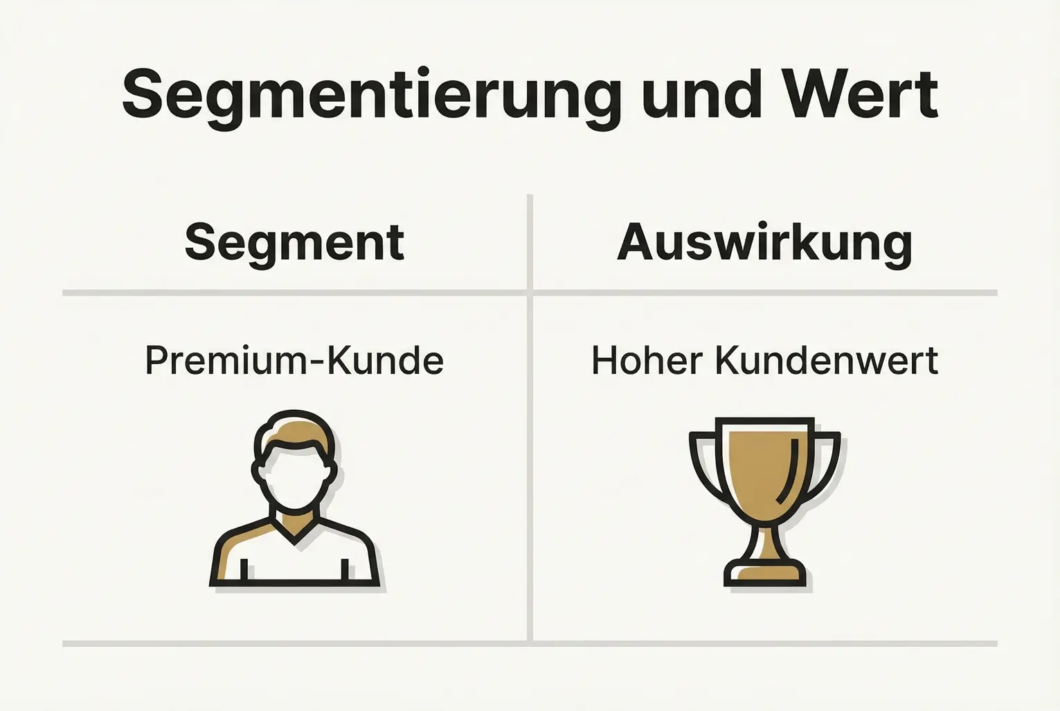 Vergleich: Ein Beispiel, wie ein Unternehmerbuch bei Premium-Kunden zu einem deutlich höheren Kundenwert führen kann — nützlich für Segmentierungsstrategien.