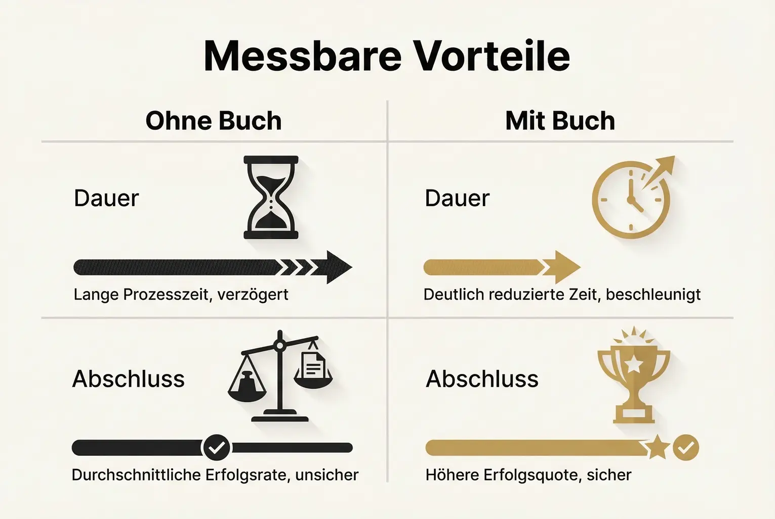 Vergleichs-Raster mit klaren KPIs: Wie ein Buch die Due-Diligence-Dauer verkürzt und die Abschlussrate erhöht – messbare Vorteile für Investorenkommunikation.