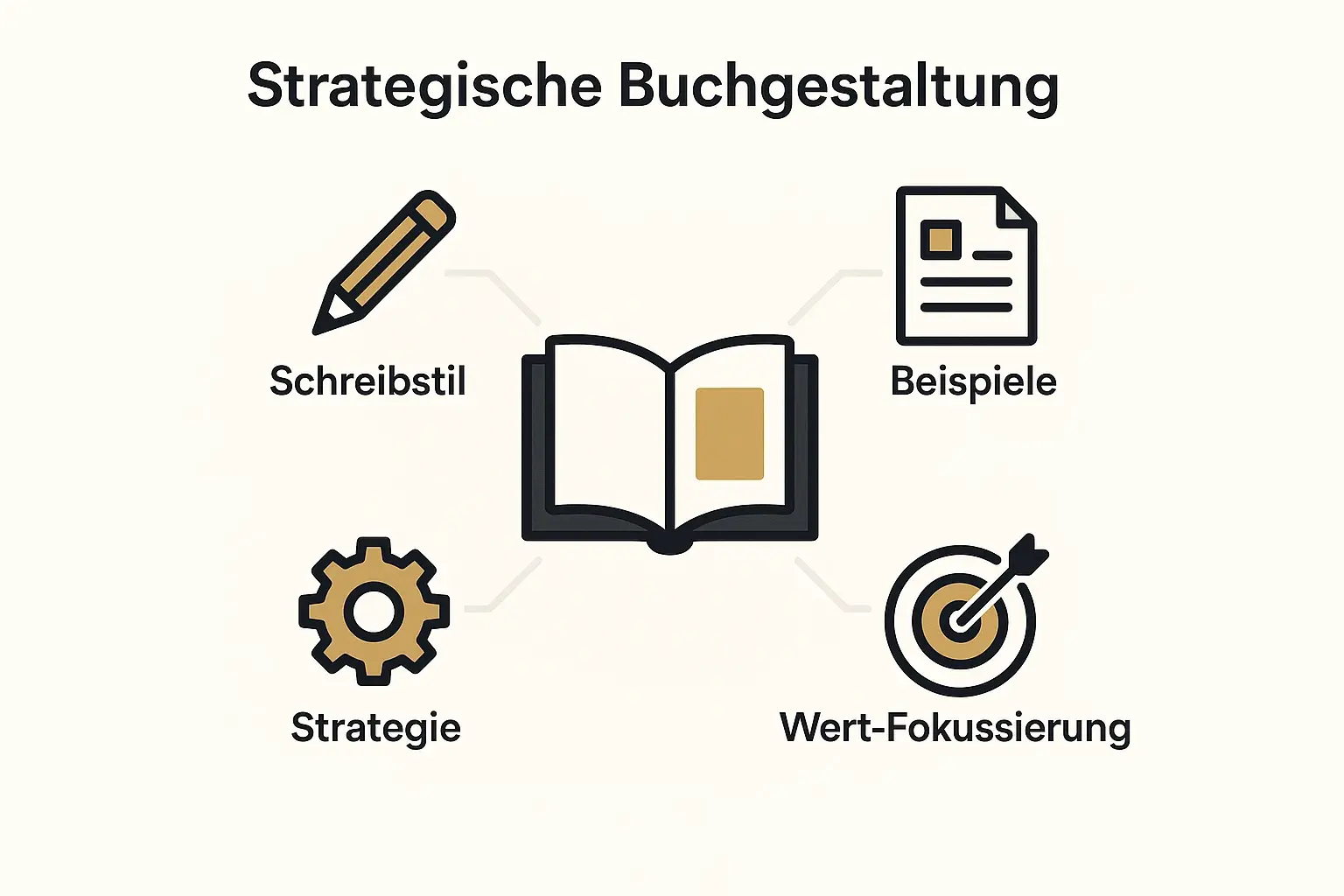 Die strategische Gestaltung eines Buches unterstützt gezielt Werte und Investorenansprache, um passende Partner anzuziehen.