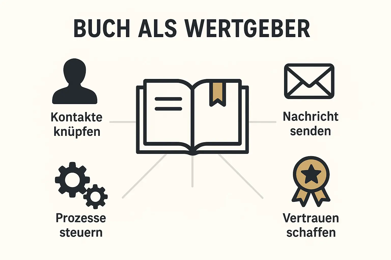 Ein persönliches Buch wird als Geschenk überreicht, was eine Brücke zwischen zwei Geschäftspartnern schlägt und Vertrauen aufbaut.
