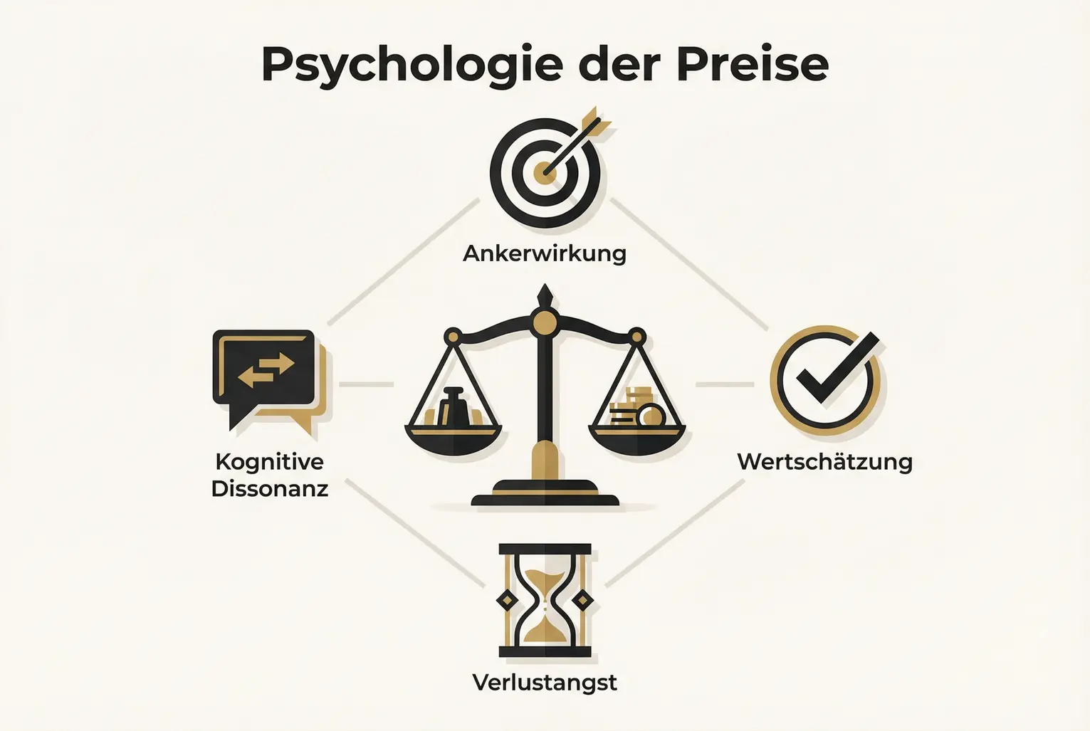 Grafik erklärt die wichtigsten psychologischen Effekte, die beeinflussen, wie Gratis- oder Premiumbücher dein Expertenimage formen.