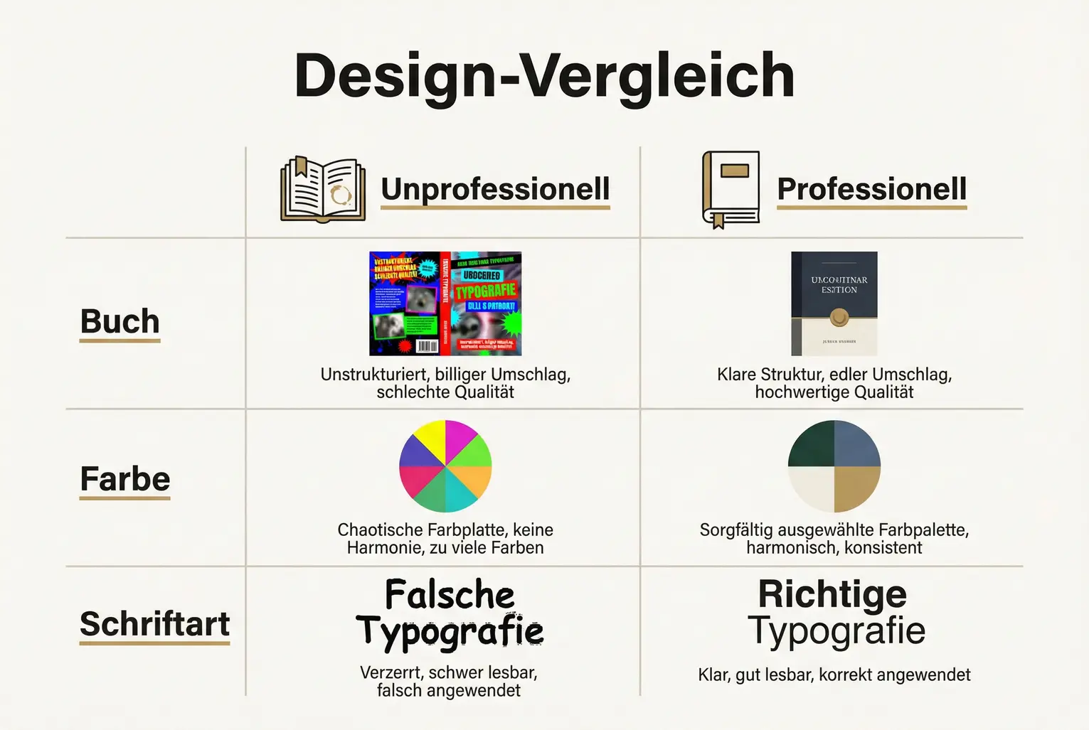This image illustrates how professional design in book covers positively influences online reputation and brand impact.