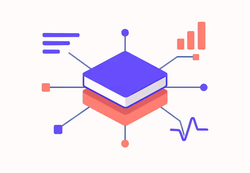 Illustration des Data & System Core, das die zentrale Datenarchitektur und Systemintegration moderner KI-Lösungen zeigt.
