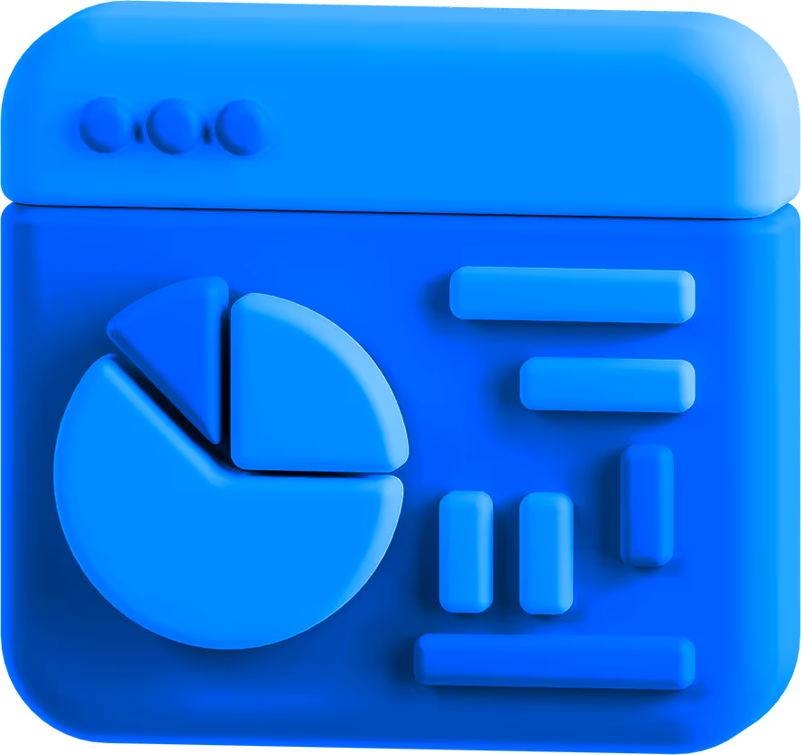 Analytics dashboard icon representing training tracking and performance reporting