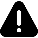 Safety warning and hazard prevention icon