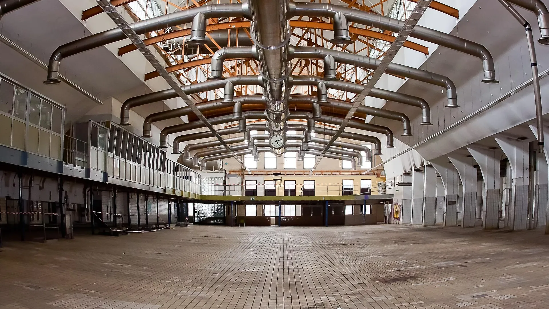 Industrial warehouse with heavy-duty storage racking systems