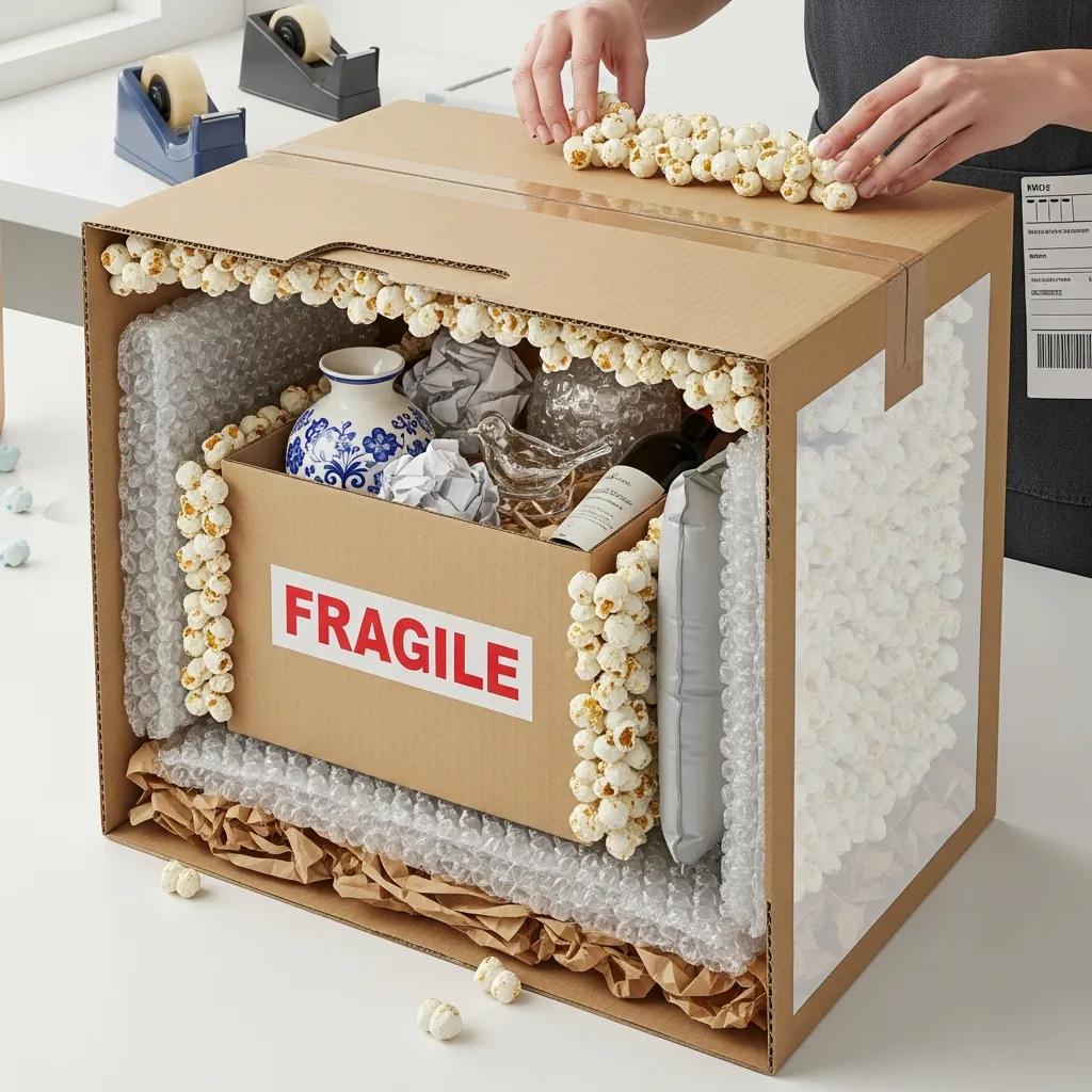Advanced packing techniques—double-boxing and void filling—to protect fragile items during moves